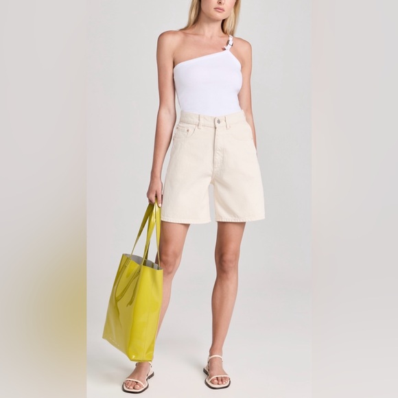 DL1961 Ultra High Rise Taylor Shorts Flax (Vintage) 32 NWT - Picture 6 of 13